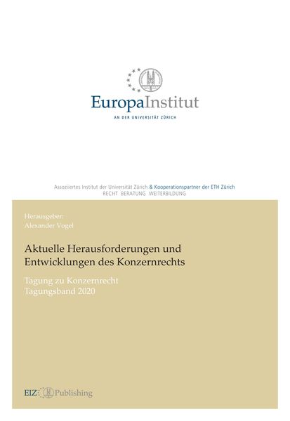 Produktbild: Aktuelle Herausforderungen und Entwicklungen des Konzernrechts