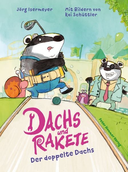 Dachs und Rakete. Der doppelte Dachs, Gebundene Ausgabe von Jörg Isermeyer, Peter Hammer Verlag, 9783779507864