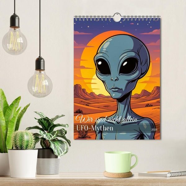 Produktbild: Wir sind nicht allein - UFO-Mythen (Wandkalender 2026 DIN A4 hoch), CALVENDO Monatskalender