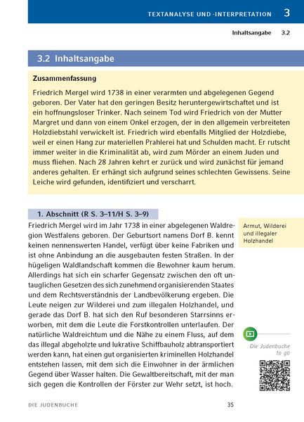 Die Judenbuche von Annette von Droste-Hülshoff - Textanalyse und Interpretation