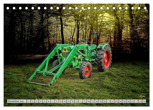 Produktbild: Geliebte Oldtimer Traktoren (Tischkalender 2026 DIN A5 quer), CALVENDO Monatskalender