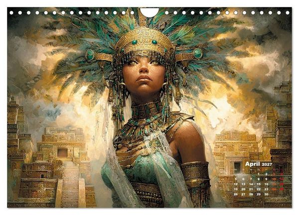 Produktbild: Azteken - Im Glanz der ewigen Sonne (Wandkalender 2027 DIN A4 quer), CALVENDO Monatskalender