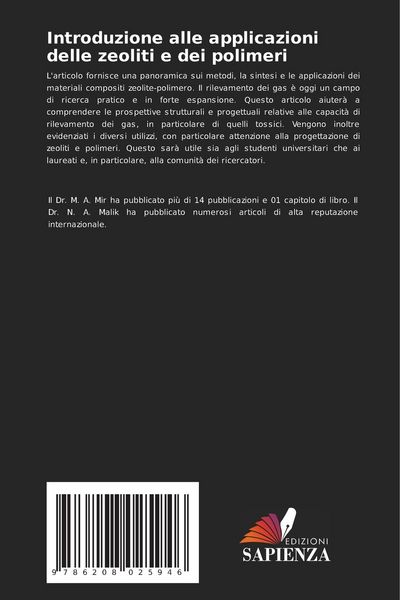 Produktbild: Introduzione alle applicazioni delle zeoliti e dei polimeri