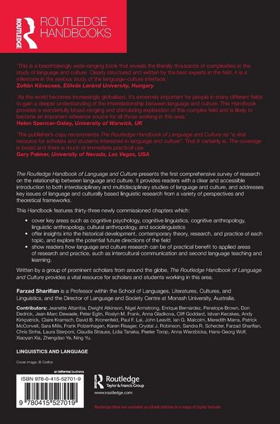 Produktbild: The Routledge Handbook of Language and Culture