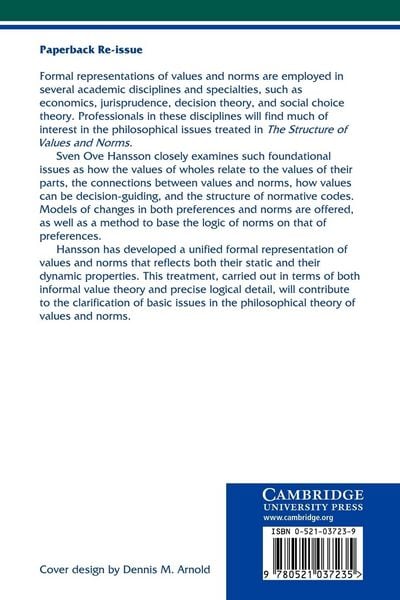 Produktbild: The Structure of Values and Norms
