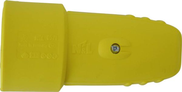 N & L 17129 Schutzkontaktkupplung Gummi 230V Gelb IP20