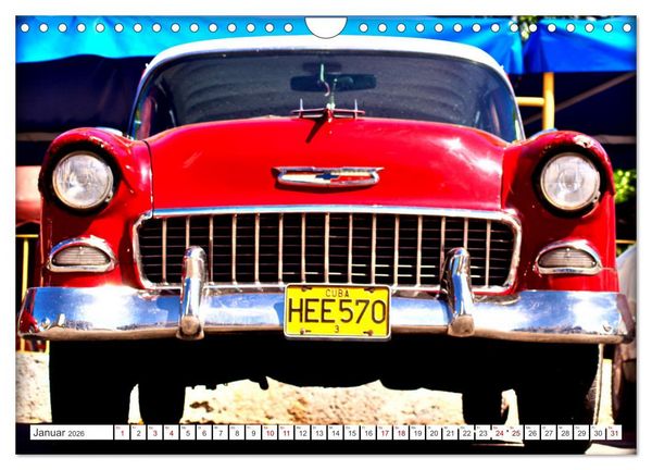 Produktbild: CHEVY '55 - Ein US-Oldtimer in Kuba (Wandkalender 2026 DIN A4 quer), CALVENDO Monatskalender
