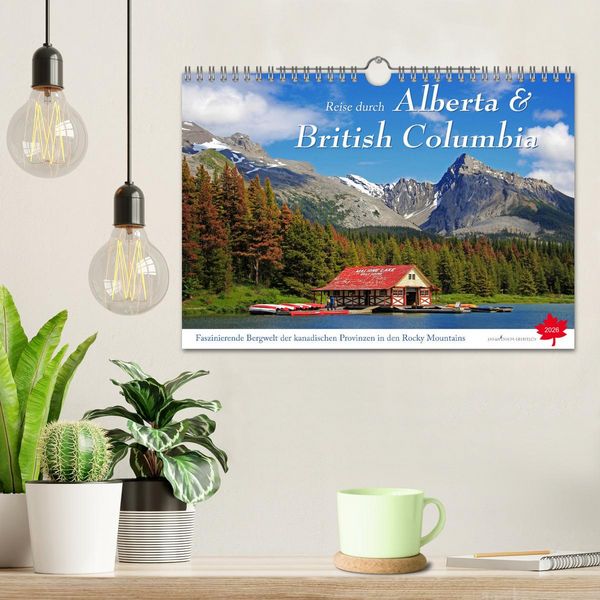 Produktbild: Reise durch Alberta und British Columbia (Wandkalender 2026 DIN A4 quer), CALVENDO Monatskalender