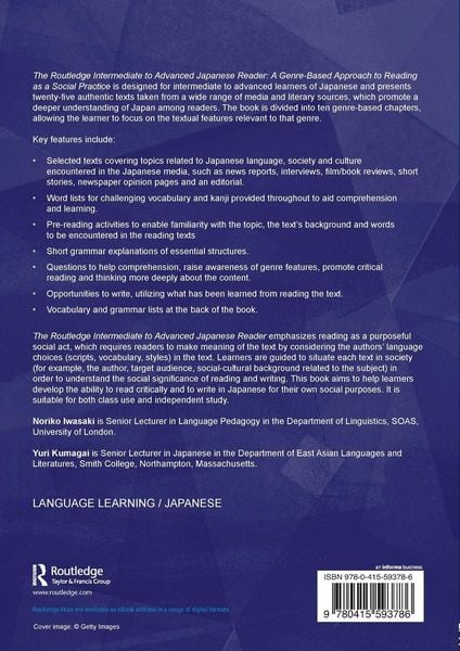 Produktbild: The Routledge Intermediate to Advanced Japanese Reader