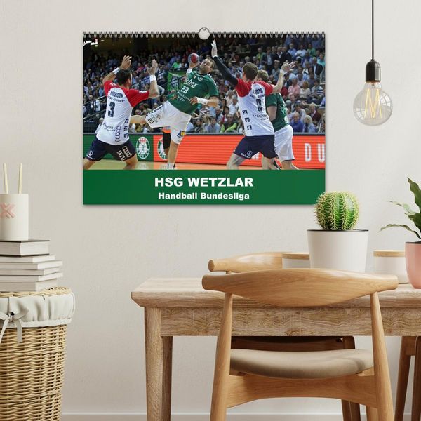 Produktbild: Handball Bundesliga - HSG Wetzlar (Wandkalender 2026 DIN A3 quer), CALVENDO Monatskalender