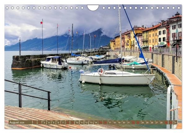 Produktbild: Comer See - Mediterraner Charme in alpiner Landschaft (Wandkalender 2026 DIN A4 quer), CALVENDO Monatskalender