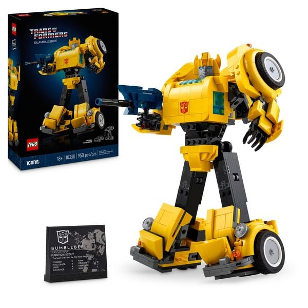 LEGO Icons Transformers Bumblebee, Roboter-Set für Erwachsene 10338