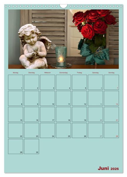 Produktbild: Monatsplaber f&uuml;r flei&szlig;ige Engel (Wandkalender 2026 DIN A3 hoch), CALVENDO Monatskalender
