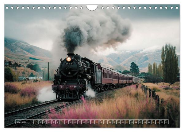 Produktbild: Stahlgiganten unter Dampf (Wandkalender 2026 DIN A4 quer), CALVENDO Monatskalender
