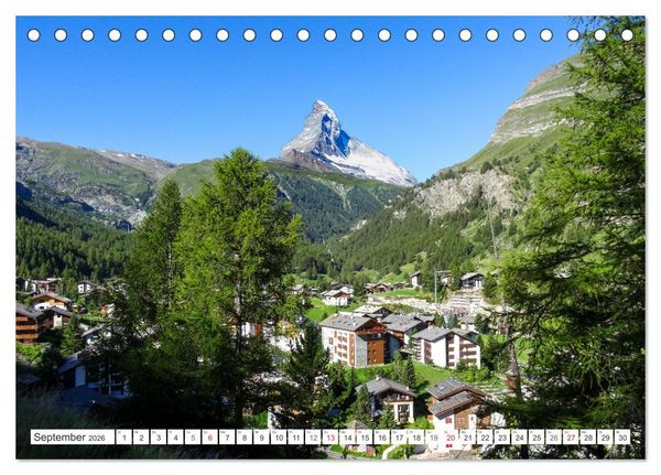 Produktbild: Matterhorn - Berg der Berge (Tischkalender 2026 DIN A5 quer), CALVENDO Monatskalender