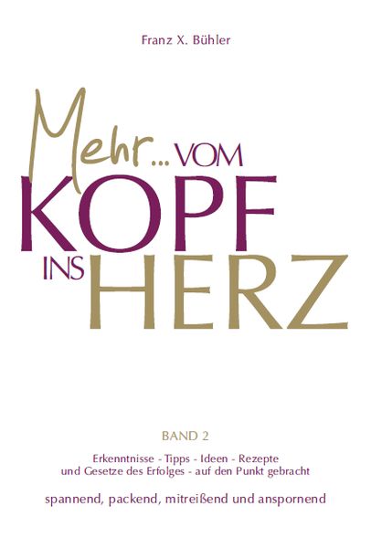 Produktbild: Mehr... Kopf ins Herz