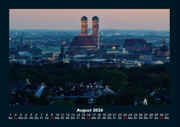 Produktbild: M&uuml;nchen 2026 Fotokalender DIN A4