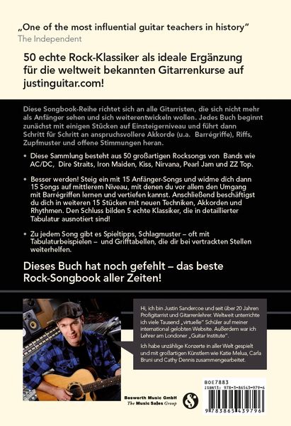 Produktbild: Justinguitar.com Rock-Songbook