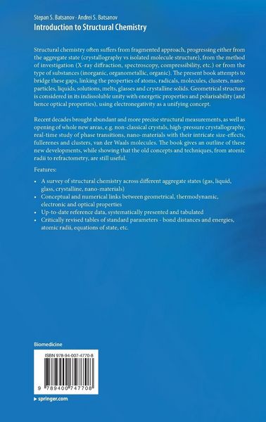 Produktbild: Introduction to Structural Chemistry