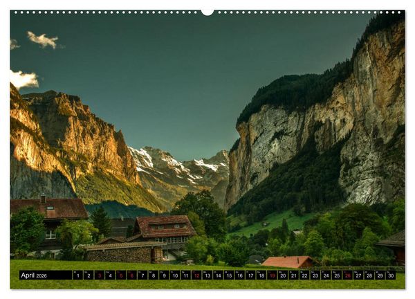 Produktbild: Schweizer Sch&ouml;nheiten (hochwertiger Premium Wandkalender 2026 DIN A2 quer), Kunstdruck in Hochglanz