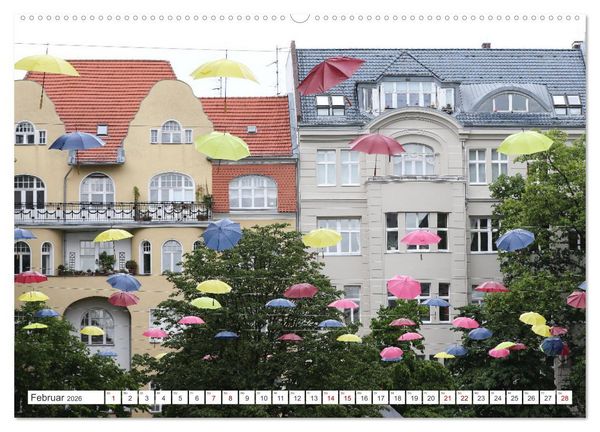 Produktbild: Umbrella Skies - Farbenfrohe Schirme (Wandkalender 2026 DIN A2 quer), CALVENDO Monatskalender