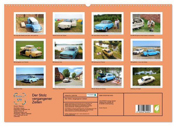 Produktbild: Der Stolz vergangener Zeiten (hochwertiger Premium Wandkalender 2027 DIN A2 quer), Kunstdruck in Hochglanz