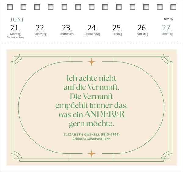 Produktbild: Postkartenkalender Der Literaturkalender 2027