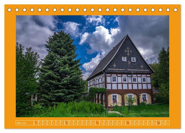 Produktbild: Umgebindeh&auml;user in der sch&ouml;nen Oberlausitz (Tischkalender 2026 DIN A5 quer), CALVENDO Monatskalender