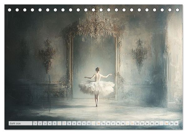Produktbild: Im Pas de Deux mit der Stille (Tischkalender 2026 DIN A5 quer), CALVENDO Monatskalender