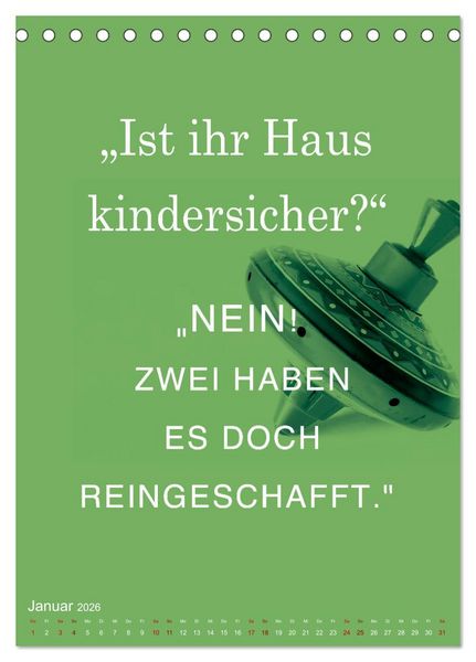 Produktbild: Willkommen im Familienalltag (Tischkalender 2026 DIN A5 hoch), CALVENDO Monatskalender