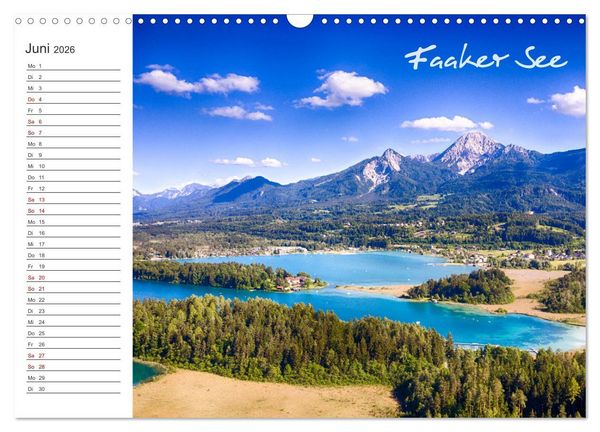 Produktbild: Wundersch&ouml;nes K&auml;rnten. Landschaft und Seen. (Wandkalender 2026 DIN A3 quer), CALVENDO Monatskalender