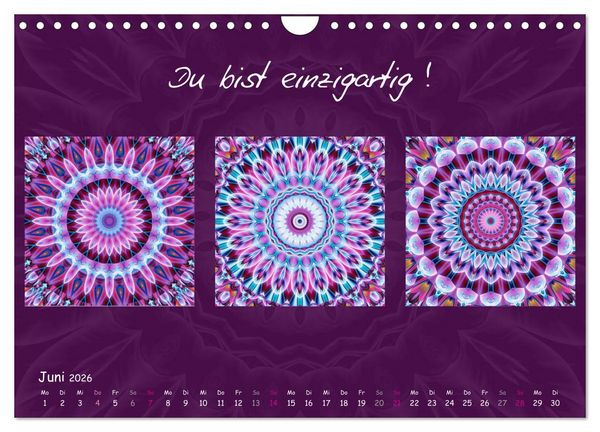Produktbild: Mandala Trilogien (Wandkalender 2026 DIN A4 quer), CALVENDO Monatskalender