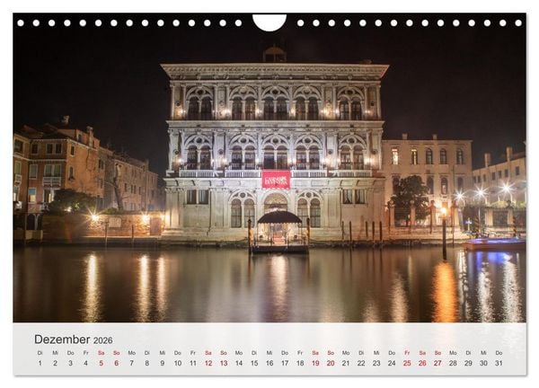 Produktbild: Venedig - Romantische Stadt am Canal Grande (Wandkalender 2026 DIN A4 quer), CALVENDO Monatskalender