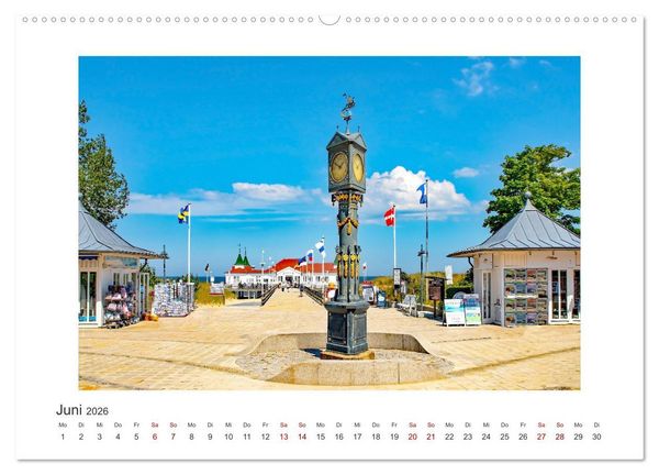 Produktbild: Usedom - ein Traumreiseziel (hochwertiger Premium Wandkalender 2026 DIN A2 quer), Kunstdruck in Hochglanz