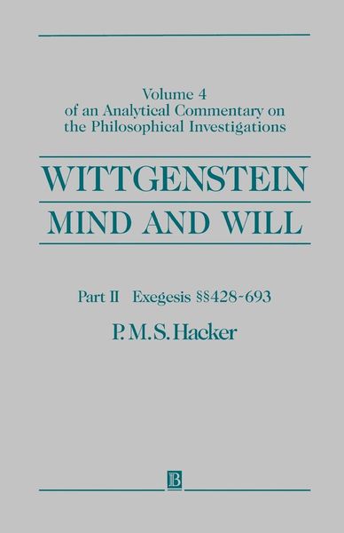 Produktbild: Wittgenstein Mind and Will V4 Pt 2