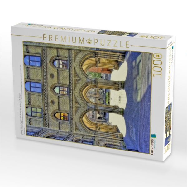 Produktbild: CALVENDO Puzzle Bremen - Durchgangsgasse zum St. Petri Dom verziert mit Rundb&ouml;gen | 1000 Teile Lege-Gr&ouml;&szlig;e 64x48cm Foto-Puzzle f&uuml;r gl&uuml;ckliche Stunden