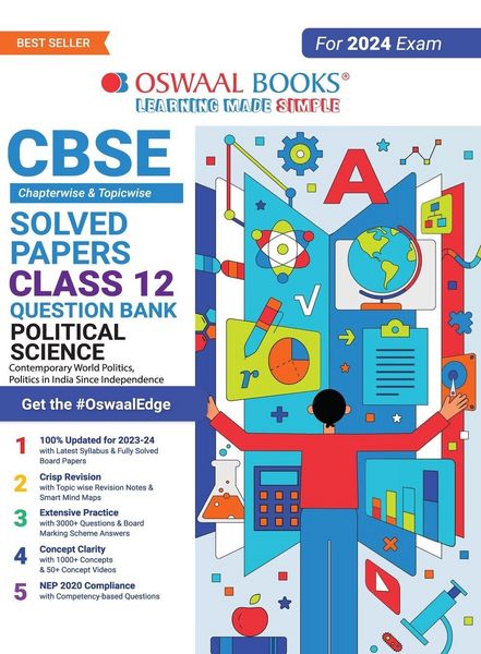Produktbild: Oswaal CBSE Chapterwise & Topicwise Question Bank Class 12 Political Science Book (For 2023-24 Exam)