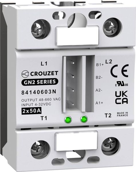 Crouzet Halbleiterrelais 84140603N 50 A Schaltspannung (max.): 660 V/AC Spezieller Nulldurchgang 1 St.