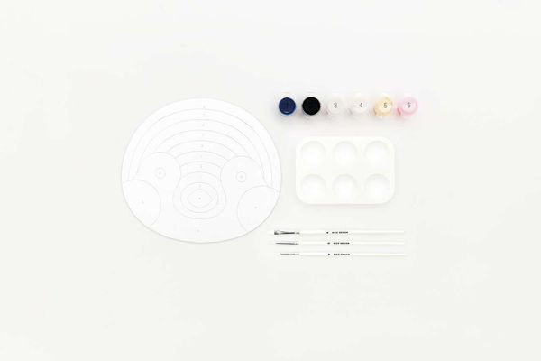 Produktbild: Malen nach Zahlen Set, Pinguin, 100%, Inhalt: 1 Malkarton, 6 Acrylfarben f&uuml;r ein Motiv, 3 Pinsel, 1 Malpalette