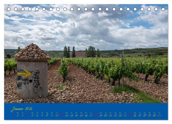 Produktbild: Camino 2026 (Tischkalender 2026 DIN A5 quer), CALVENDO Monatskalender