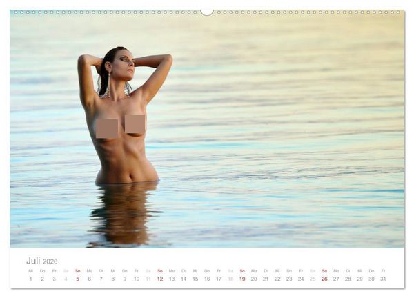 Produktbild: Wasser und Nymphen - Akt am Wasser (Wandkalender 2026 DIN A2 quer), CALVENDO Monatskalender