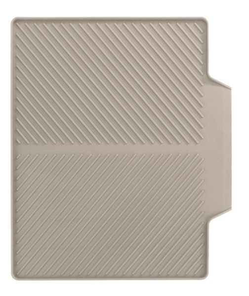 Produktbild: Abtropfmatte Mod. Nelia, beige, Kunststoff, 34x40x3 cm, geneigte Fl&auml;che f&uuml;r Wasserablauf