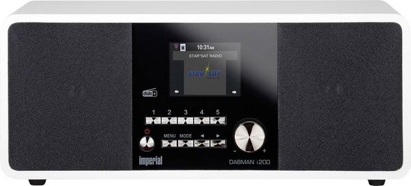 Imperial Dabman i200 Internet Tischradio DAB+, UKW, Internet AUX, USB, Internetradio Weiß -