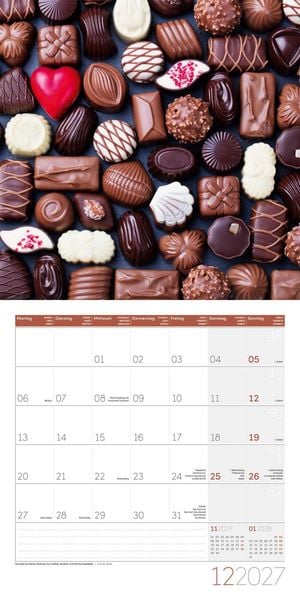 Produktbild: Food Kalender 2027 - 30x30 - Art12