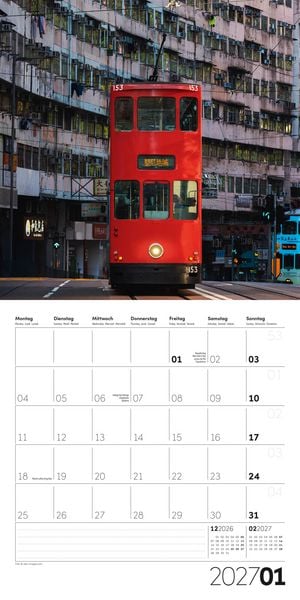Produktbild: Die Farbe Rot Kalender 2027 - 30x30 - Art12