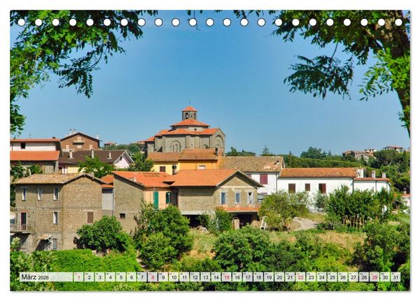 Produktbild: Bolsenasee Smaragd im Latium (Tischkalender 2026 DIN A5 quer), CALVENDO Monatskalender
