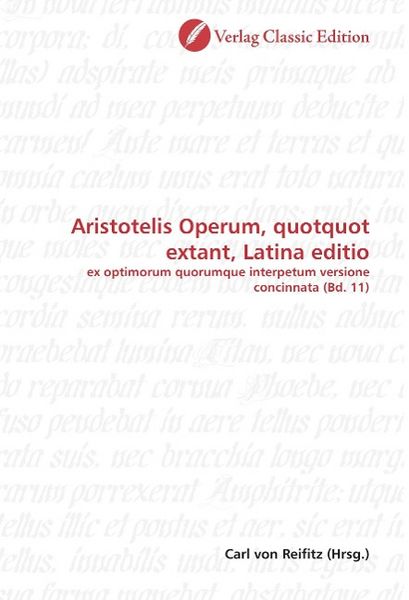 Produktbild: Aristotelis Operum, quotquot extant, Latina editio