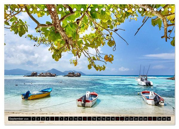 Produktbild: Seychellen Paradies 2026 (Tischkalender 2026 DIN A5 quer), CALVENDO Monatskalender