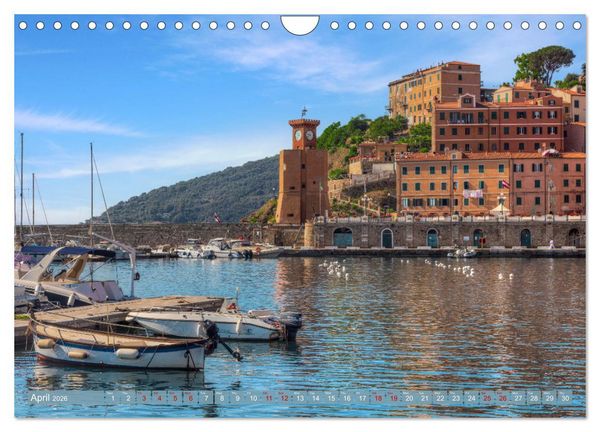 Produktbild: Elba in Italy - The Mediterranean dream island for romantics (Wall Calendar 2026 DIN A4 landscape), CALVENDO 12 Month Wall Calendar