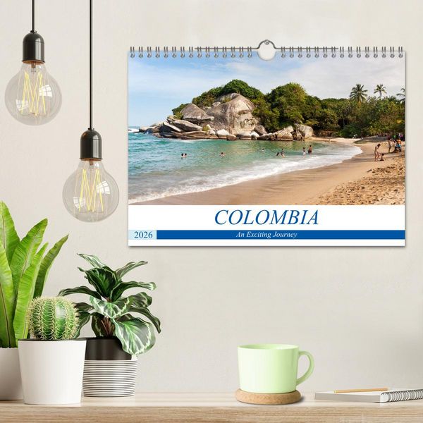 Produktbild: Colombia - An Exciting Journey (Wall Calendar 2026 DIN A4 landscape), CALVENDO 12 Month Wall Calendar
